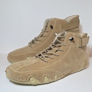 Molveri~Marcelo - Suede Boots with Velcro Closure